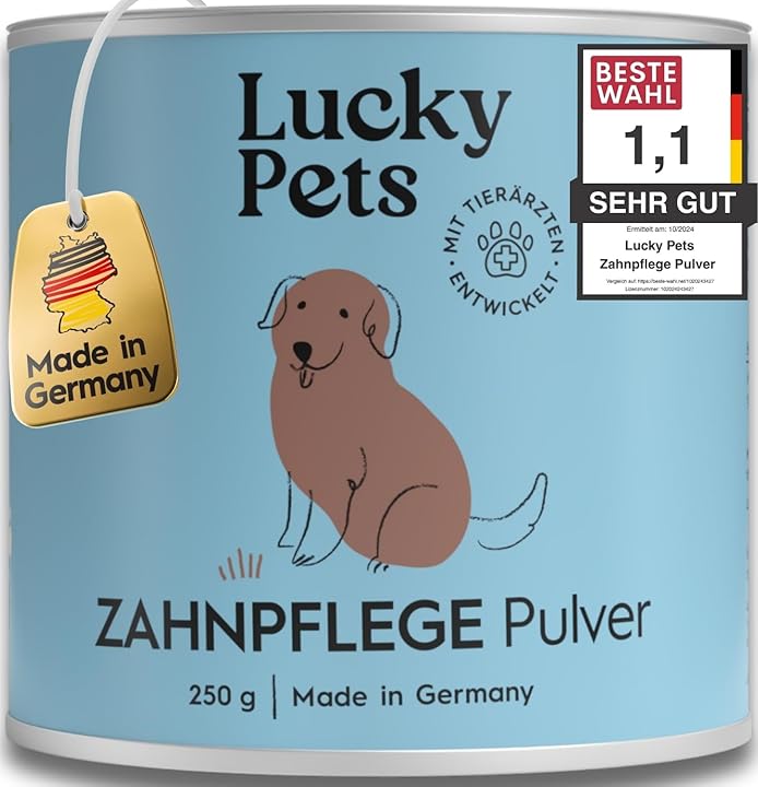 Lucky Pets Zahnpflegepulver – natürliche Zahnhygiene ohne Bürste