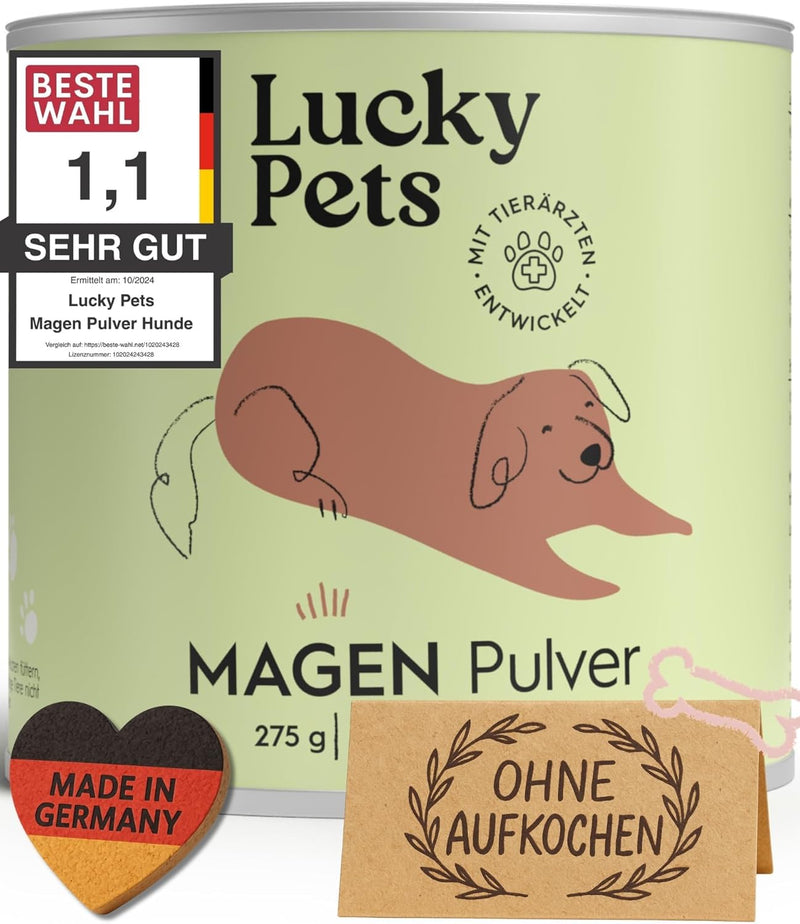 Lucky Pets Magenpulver – sanfte Hilfe bei Durchfall, Erbrechen und Reizmagen