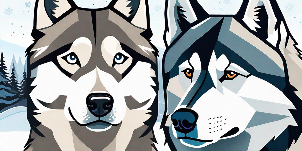 Der majestätische Siberian Husky vs. Alaskan Malamute: Die Hauptunterschiede verstehen