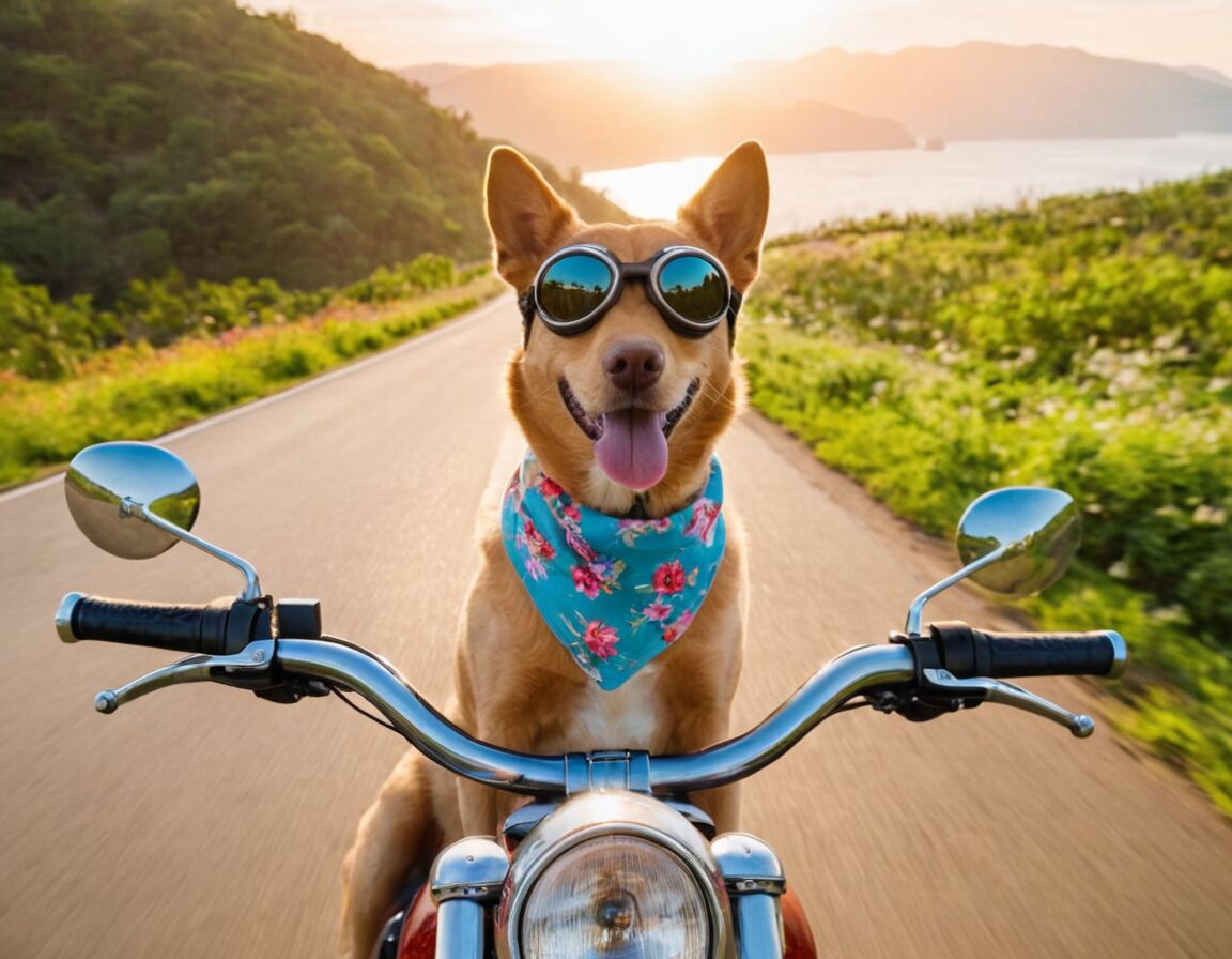 Hund auf dem Motorrad: Voraussetzungen, Sicherheit und Alternativen