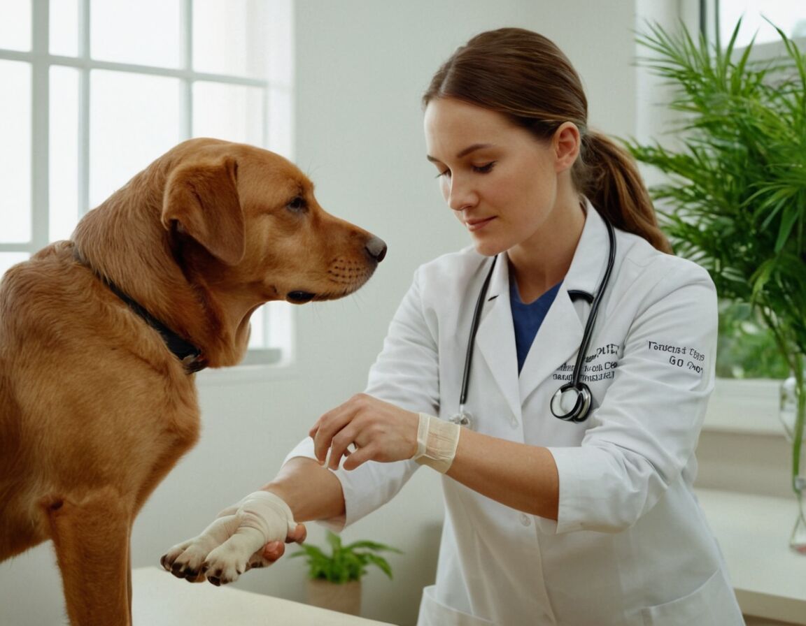 Hundekralle blutet: Erste Hilfe bei Krallenverletzungen und Fehltritten