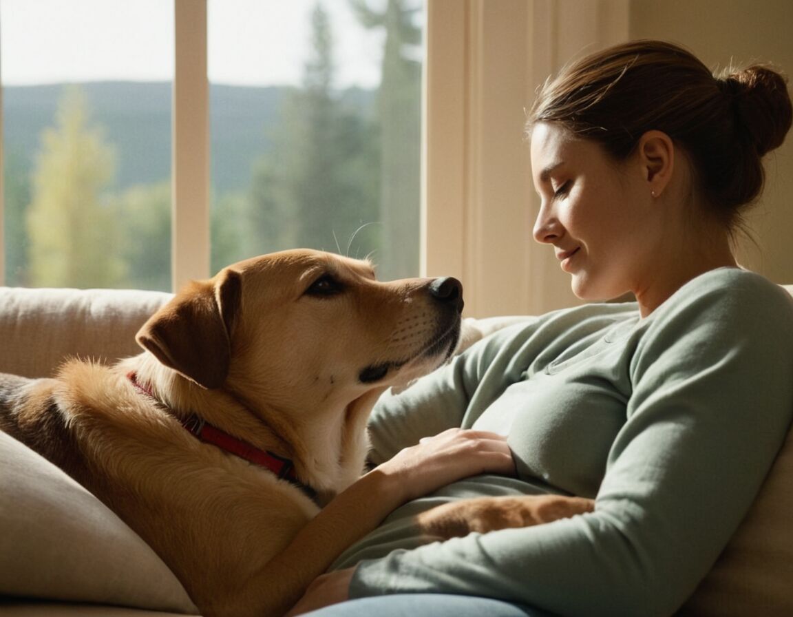 Hund kuschelt sich an mich: Zuneigung oder Bedürfnis nach Sicherheit