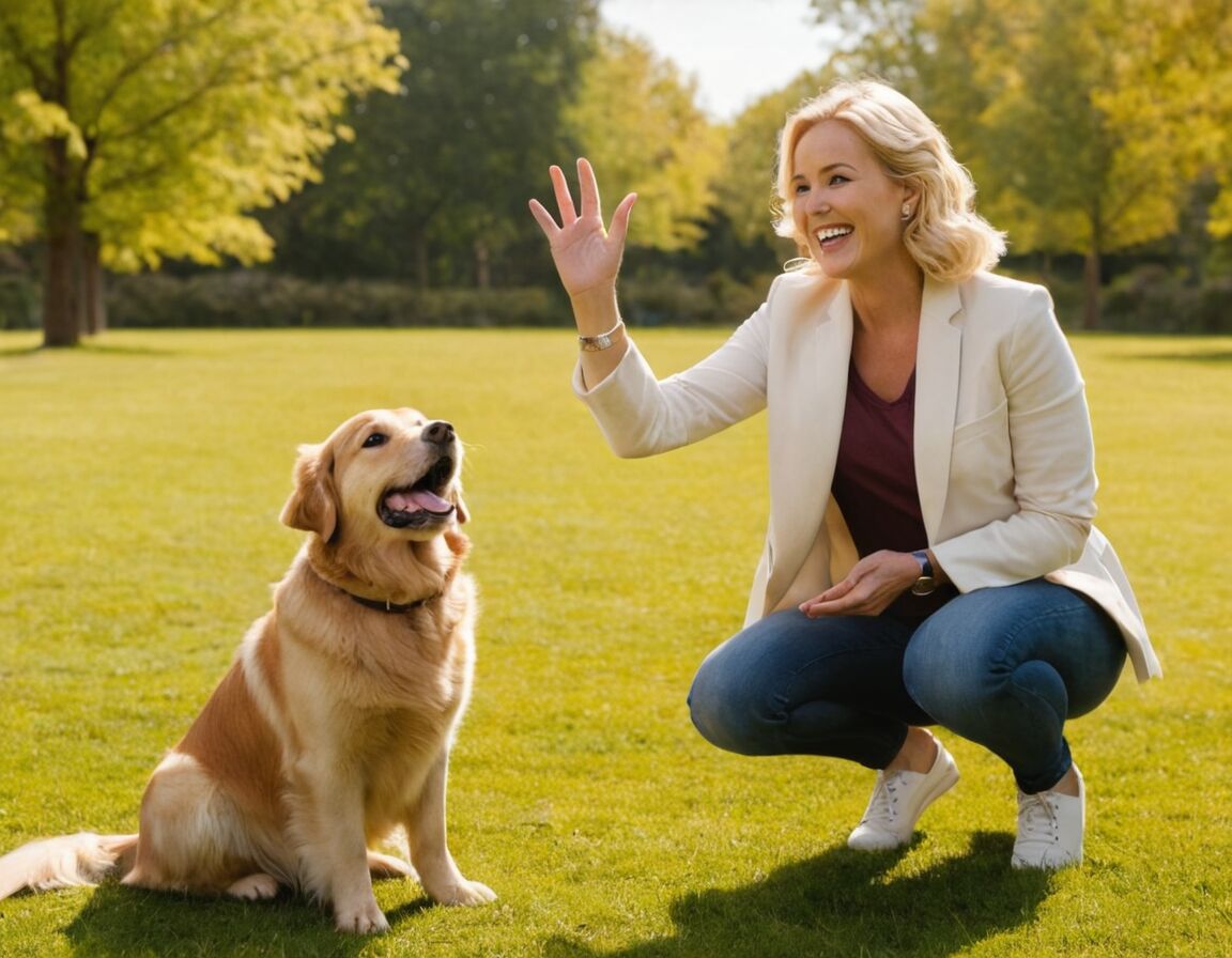 Trainingsplan Handzeichen für Hunde: Liste von Signalen und wie man sie aufbaut