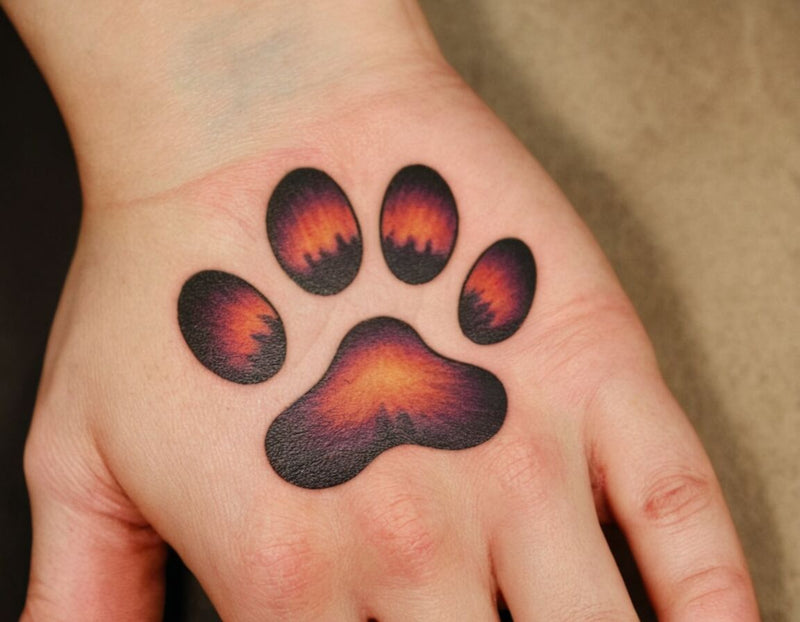 Tattoo Pfote Hund schattiert: Inspirationen und Bedeutung hinter dem Motiv
