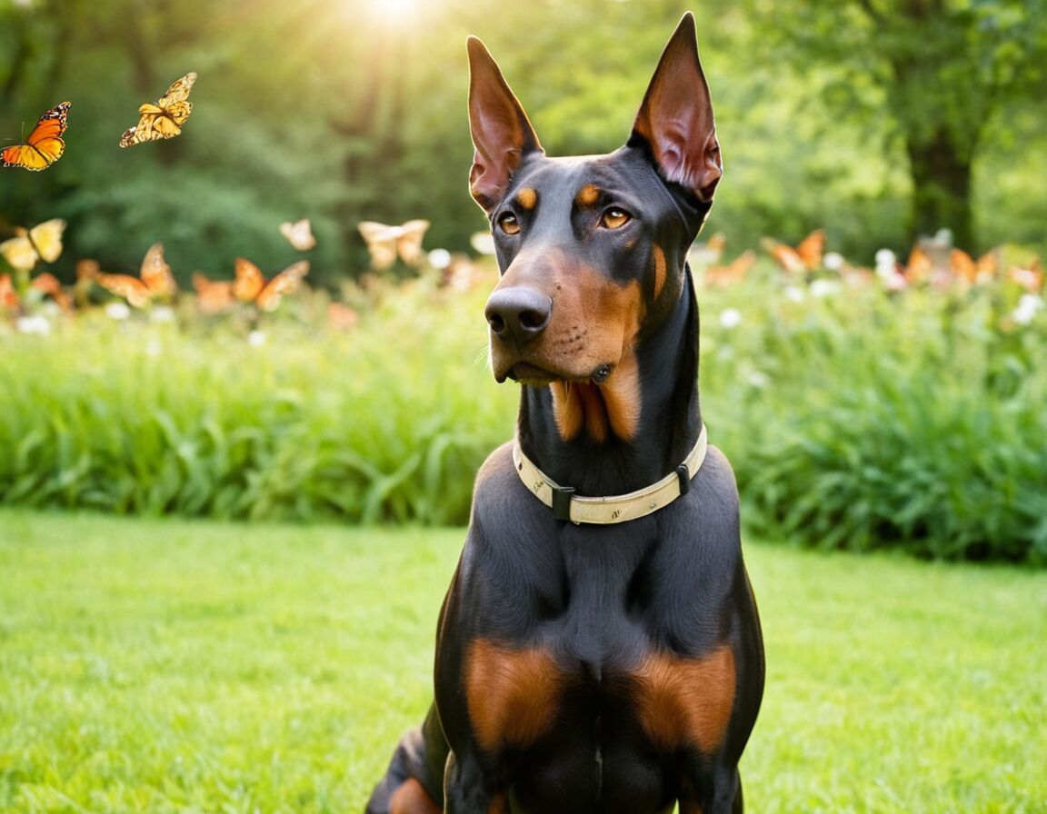 Dobermann mit spitzen Ohren: Natürlicher Look vs kupierte Ohren