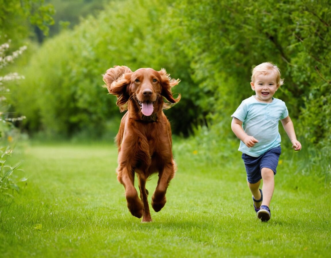 Irish Red Setter Temperament: Verspielter Jagdhund mit viel Energie