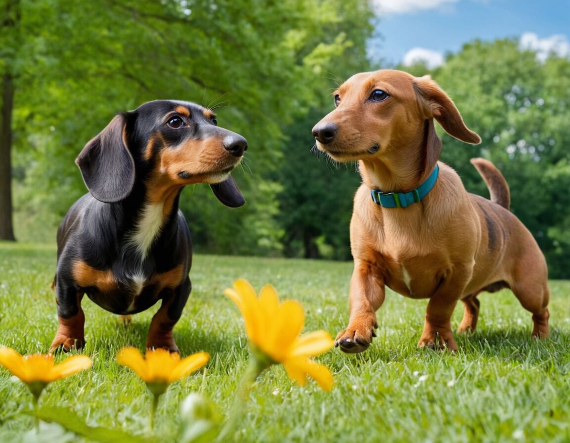 Kaninchendackel und andere Dackel-Arten: Unterschiede in Größe und Temperament