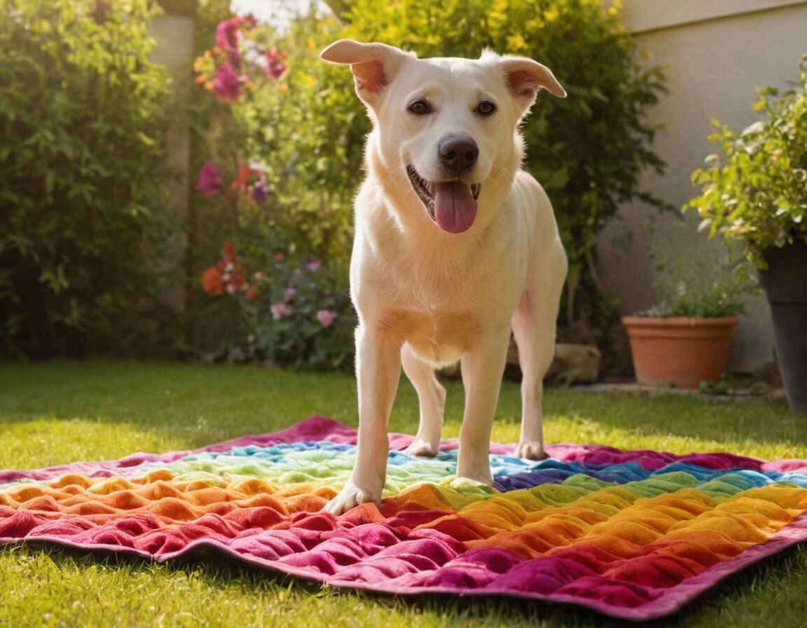 Schnüffelteppich für Hunde: Sinnvoll und selbst gemacht