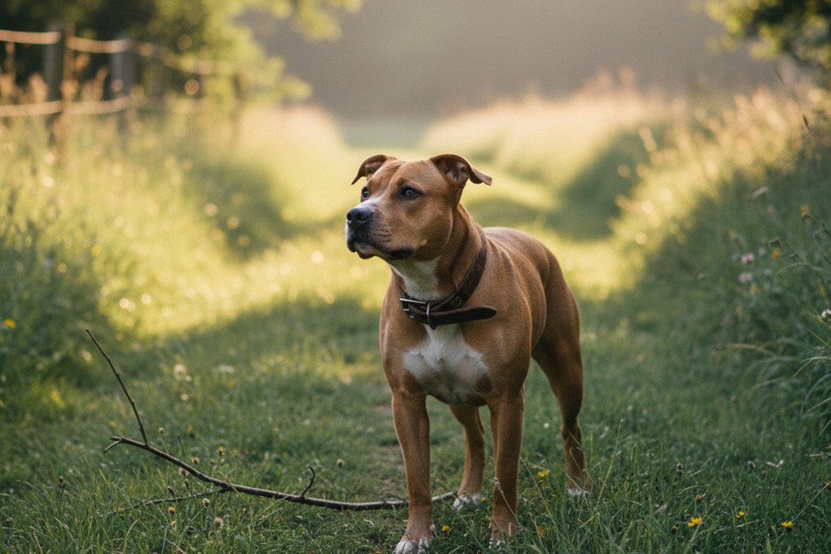 American Staffordshire Terrier: Wesen, Größe, Recht