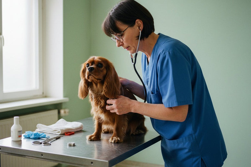 Cavalier King Charles Spaniel und der Pudel-Mix