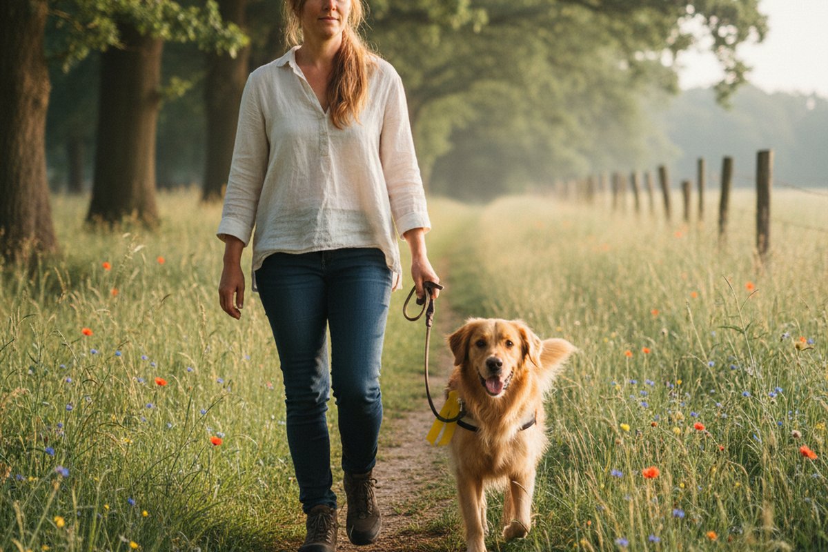 Gelbe Schleife am Hund: Was sie bedeutet