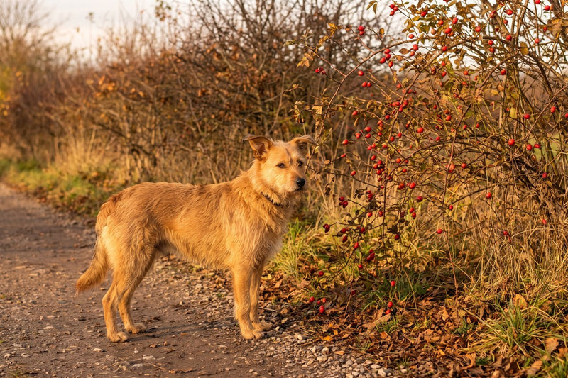 Hagebuttenpulver für Hunde: 5 Gramm je 10 Kilo
