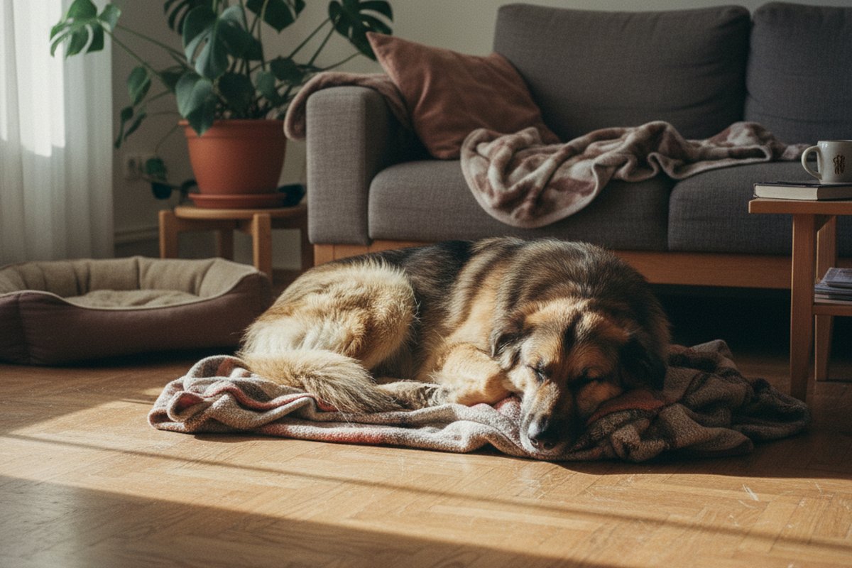 Hund schläft viel und zieht sich zurück: Warnsignale deuten