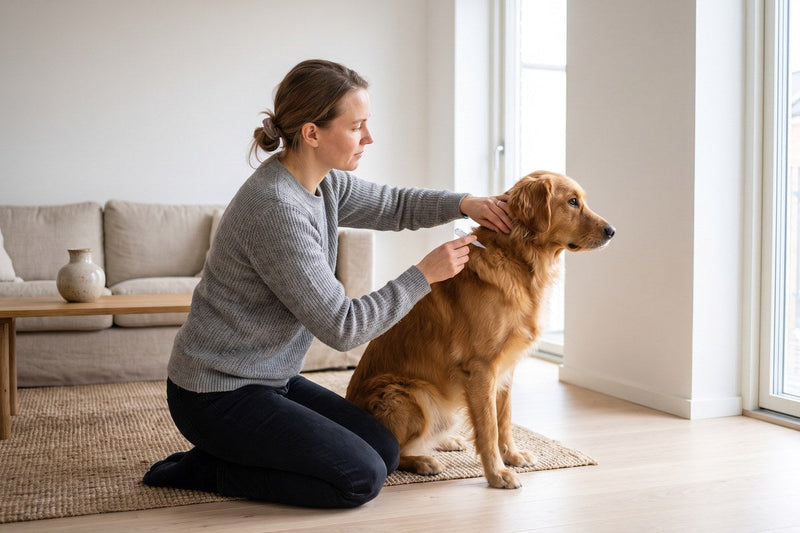 Spot-on für Hunde: Wie der Tropfen im Nacken wirkt