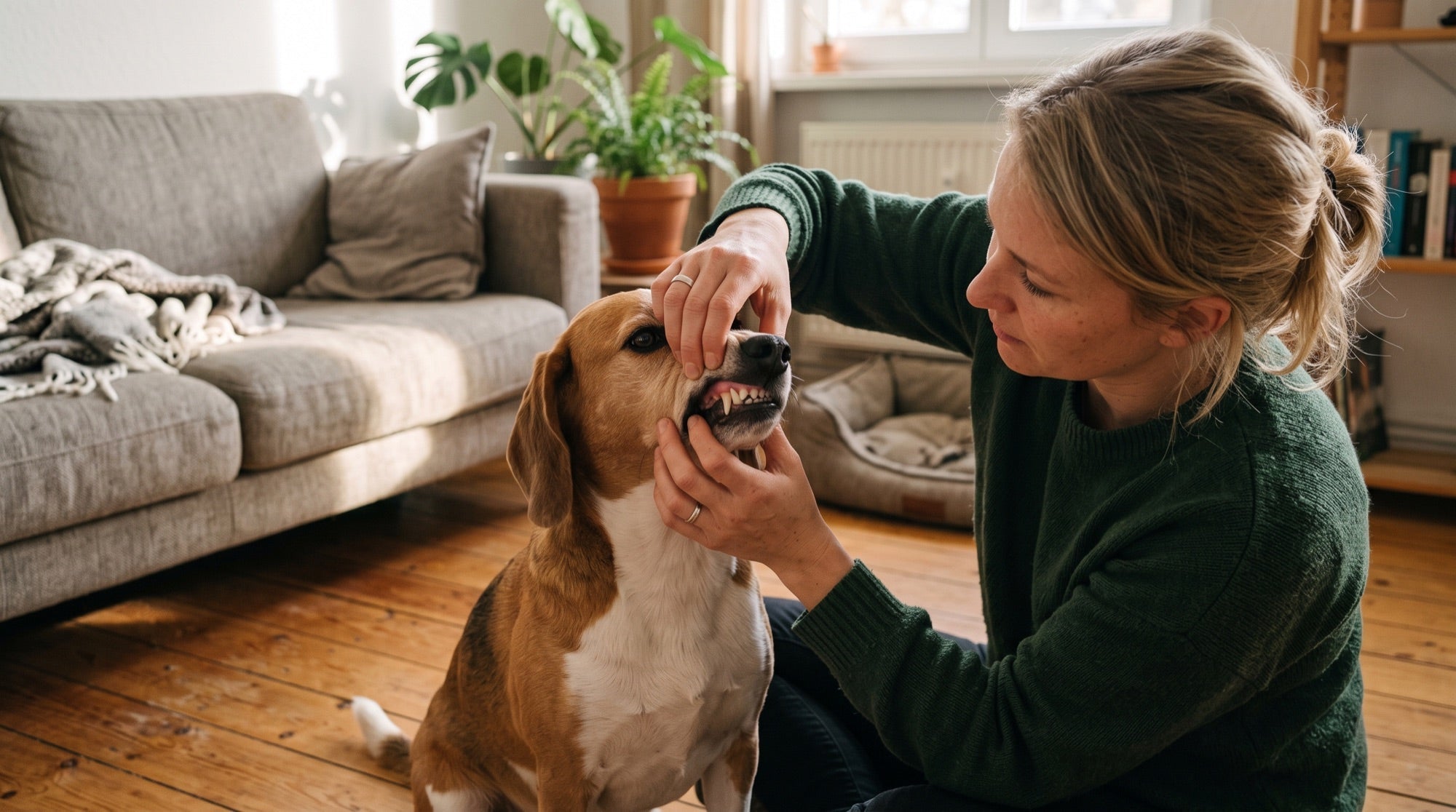 Zahnfleisch beim Hund: Farbe deuten, Notfall erkennen