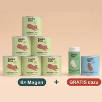 6er Set mit 2 Geschenk-Dosen gratis