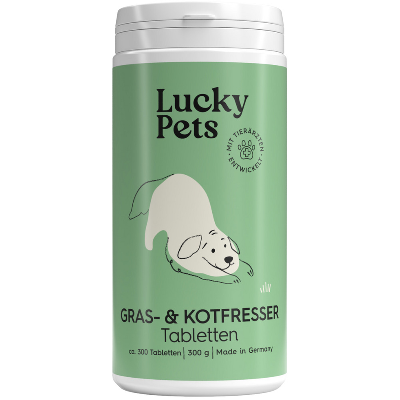 Dose Lucky Pets Gras- & Kotfresser Tabletten 300 g