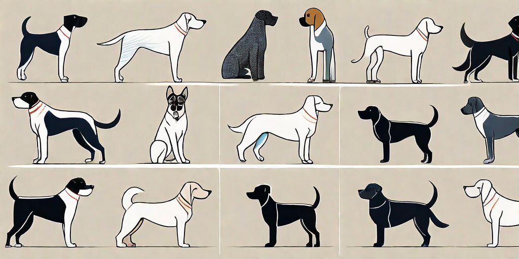 Five different danish dog breeds