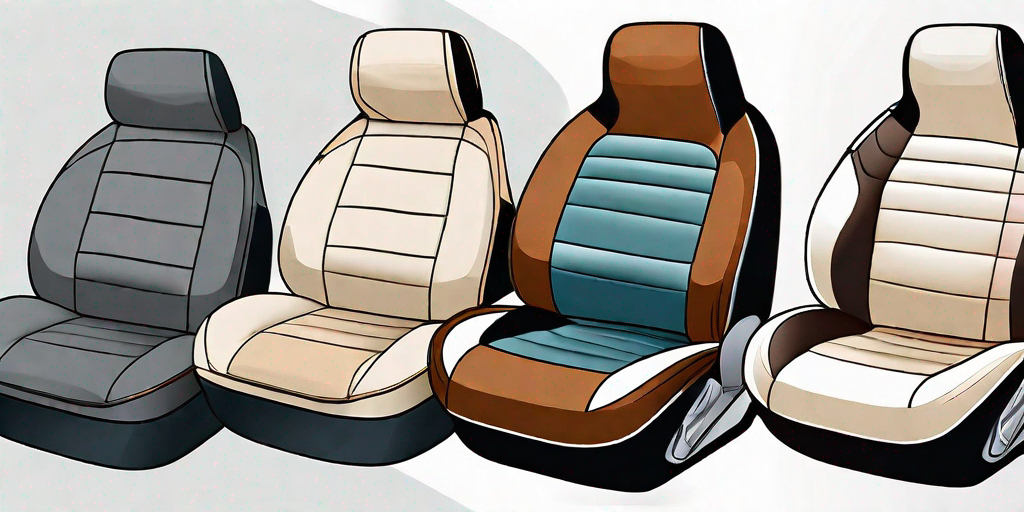 Five different types of car seat covers