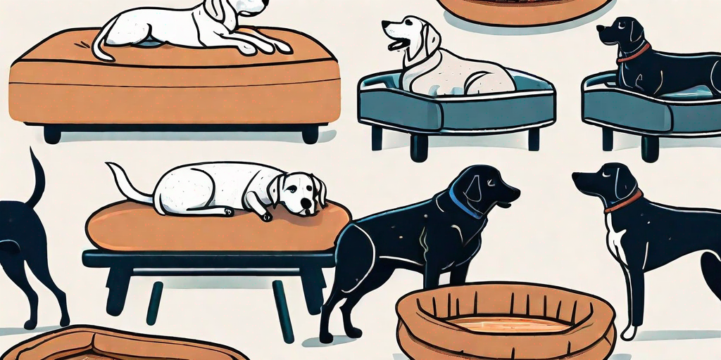 Several different types of orthopedic dog beds
