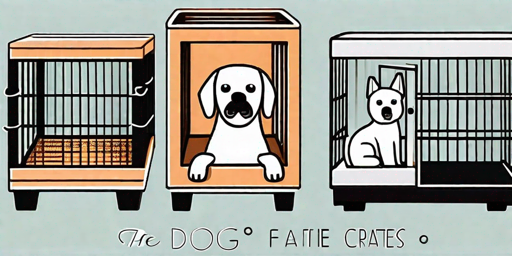 Three different fabric dog crates