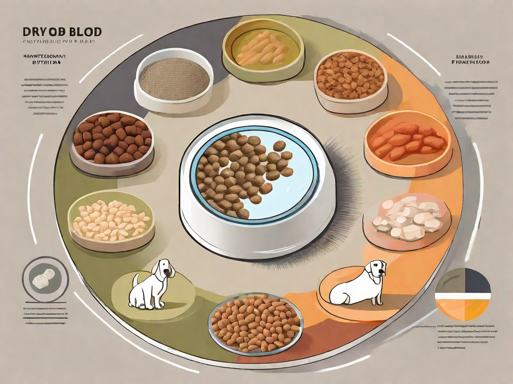 Various types of dog food