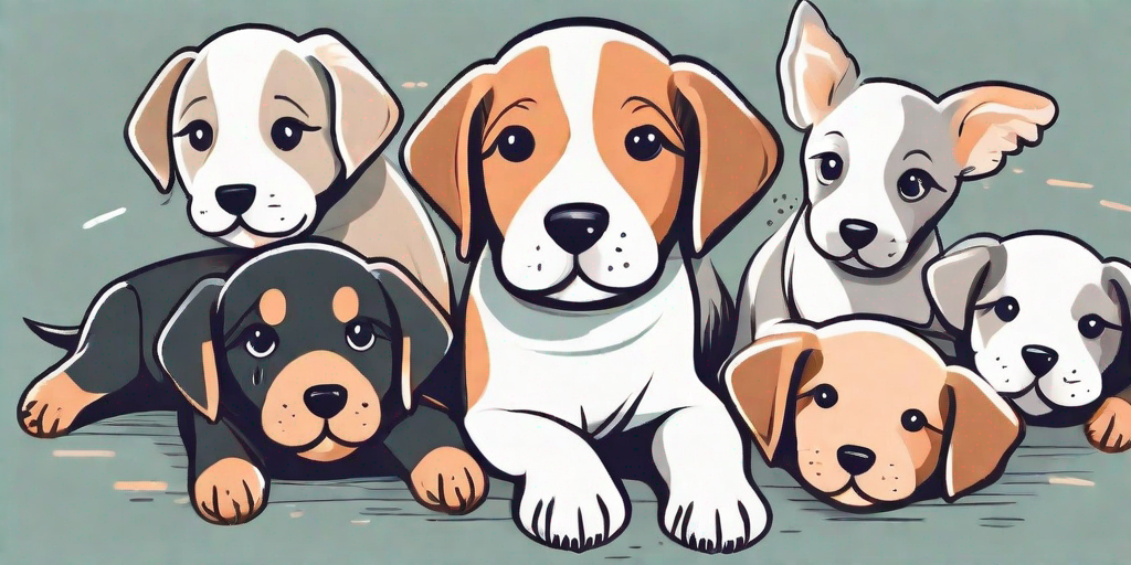 A variety of puppies with different expressions indicating sensitivity