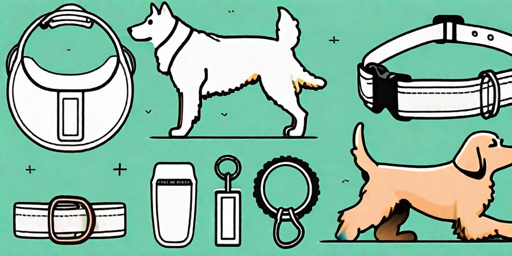 Various dog training tools such as a clicker
