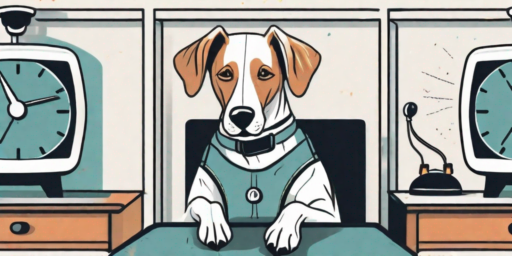 A signal dog wearing a service vest