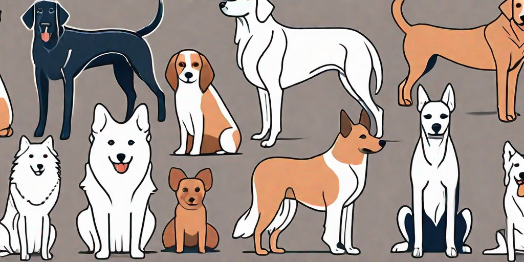 Various dog breeds