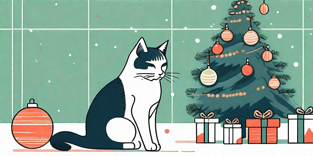 A warmly lit christmas tree adorned with pet-friendly decorations
