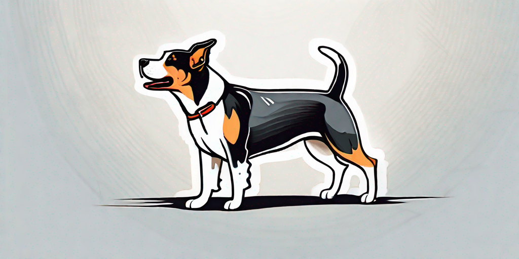 An appenzeller sennenhund dog showcasing its medium size
