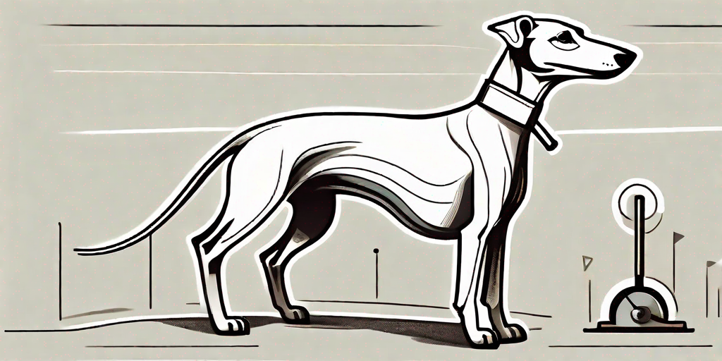 A whippet dog showcasing its slim