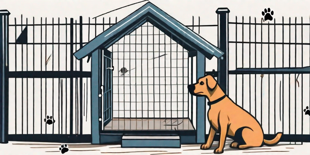 A dog house equipped with security measures like a small camera