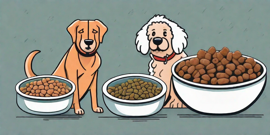 Several types of dog food specifically designed for senior dogs