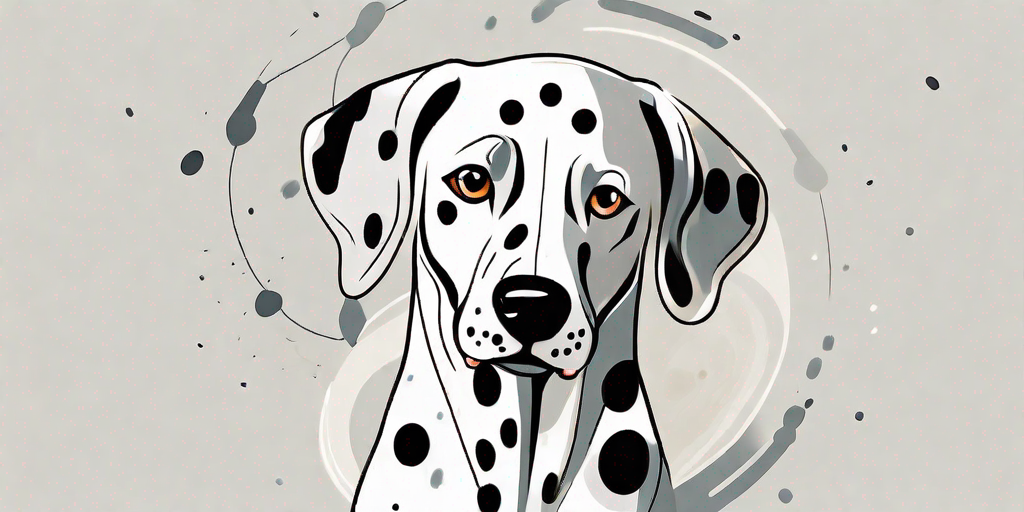 A dalmatian dog showcasing its distinctive spots and medium size