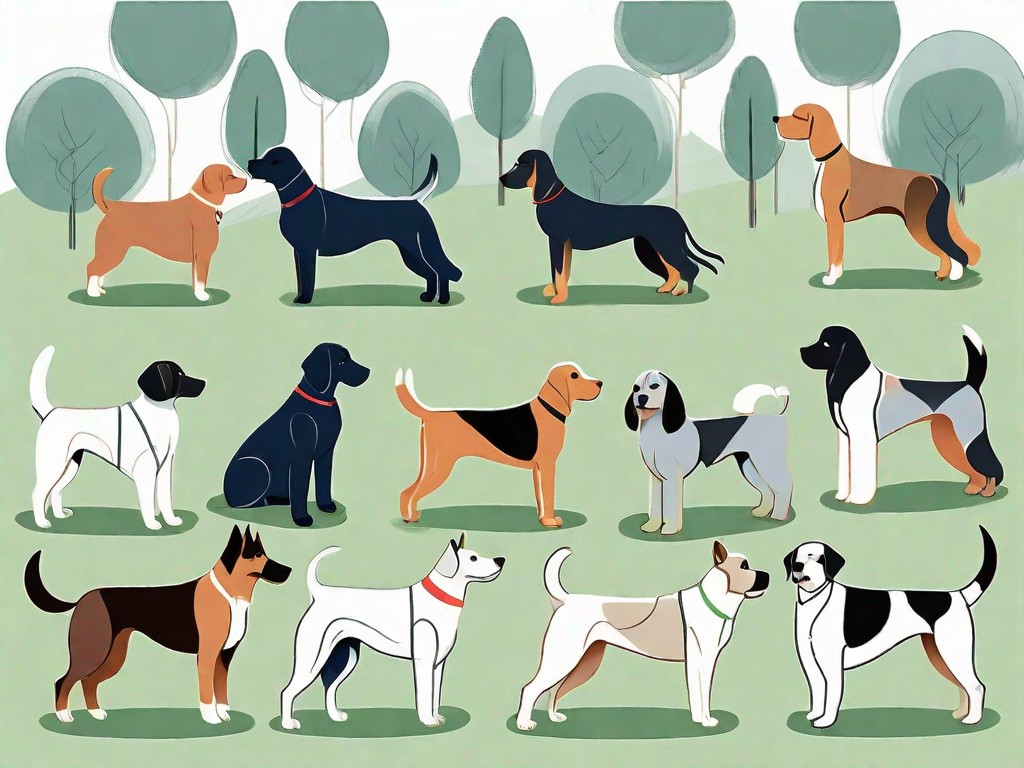 A variety of popular french dog breeds