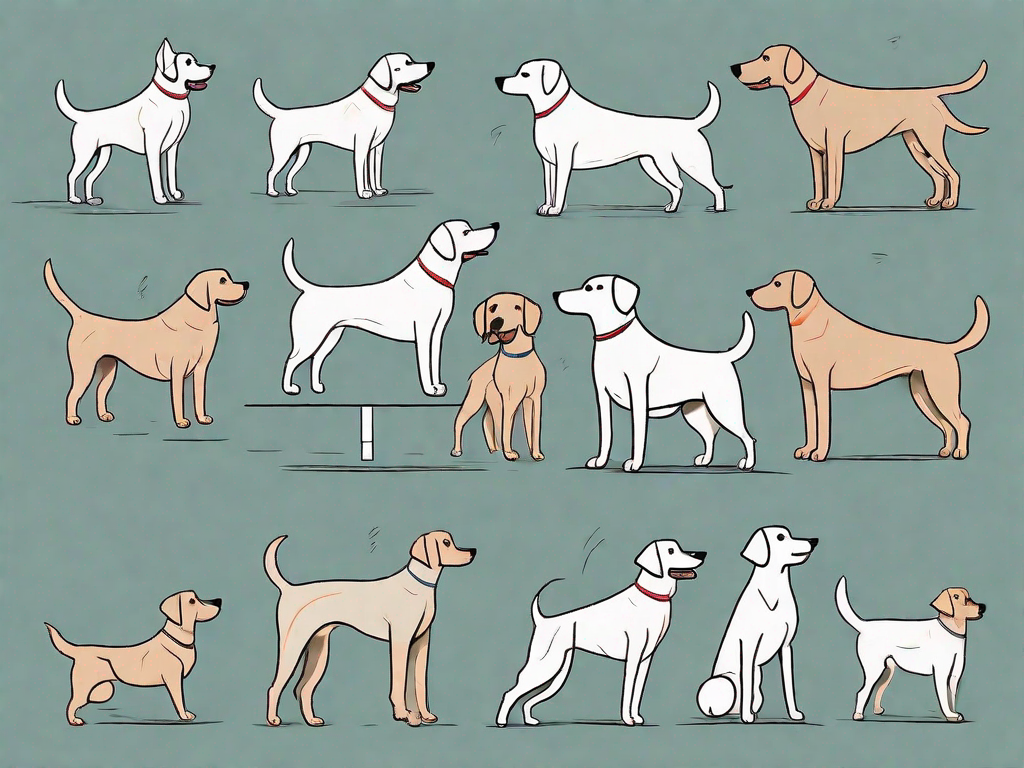 Various dog breeds undergoing different types of temperament tests