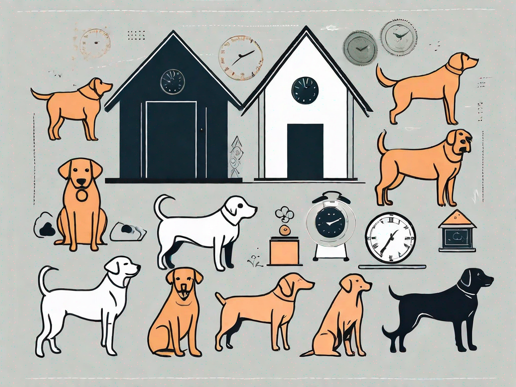 A variety of dog breeds with elements symbolizing care