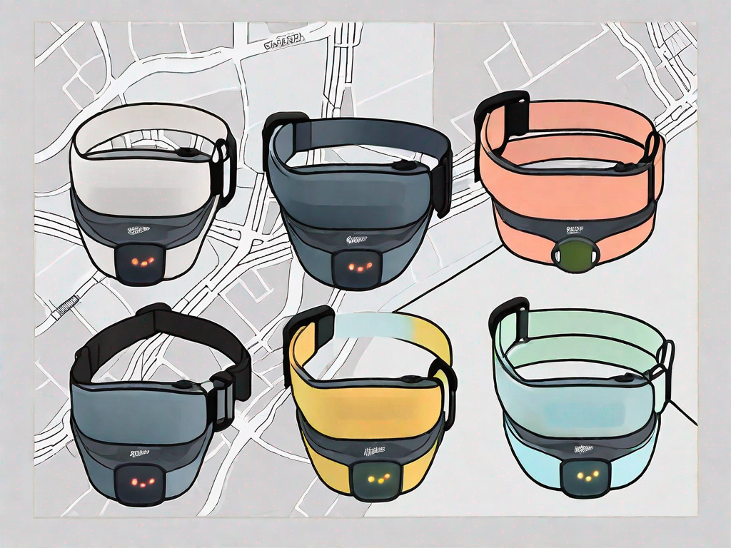 Five different pet gps trackers